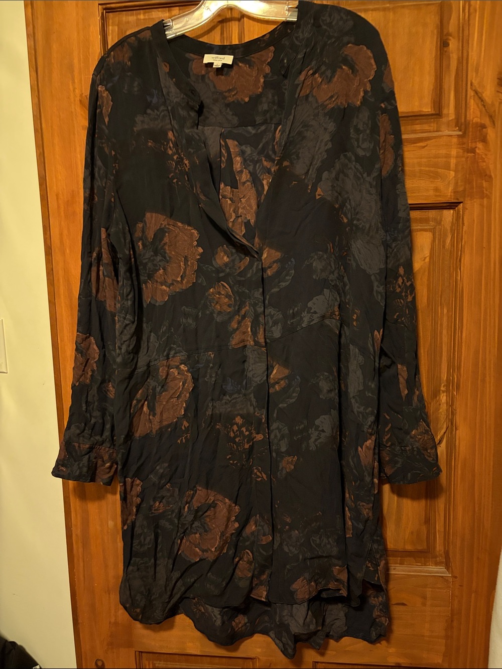 Wilfred silk Floral Long-Sleeve Dress